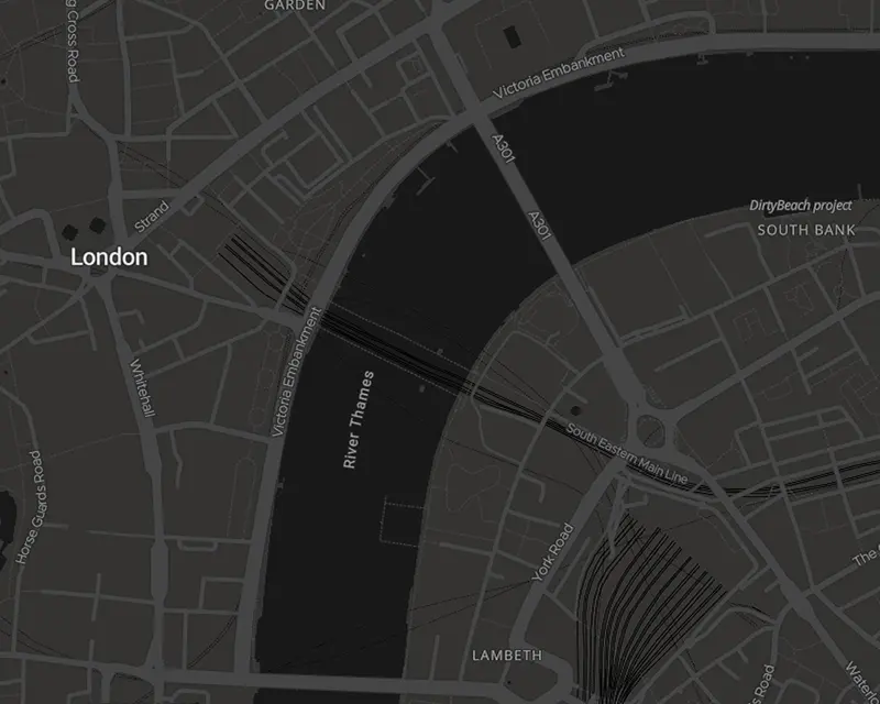 Mapa Estilo dark